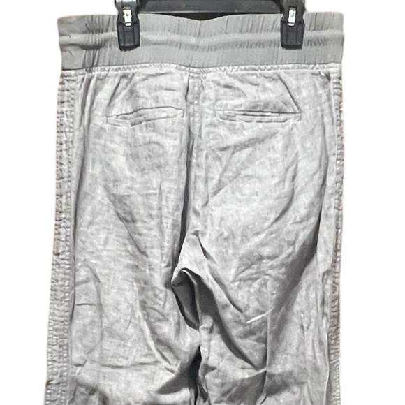 Athleta Cabo Linen Wide Leg Pant Grey Size 6 - Picture 9 of 12